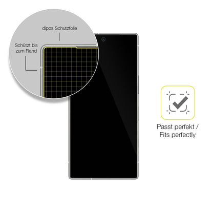 2x Screen Protector for Sharp Aquos R10 Protective Film covers 100% dipos Flex