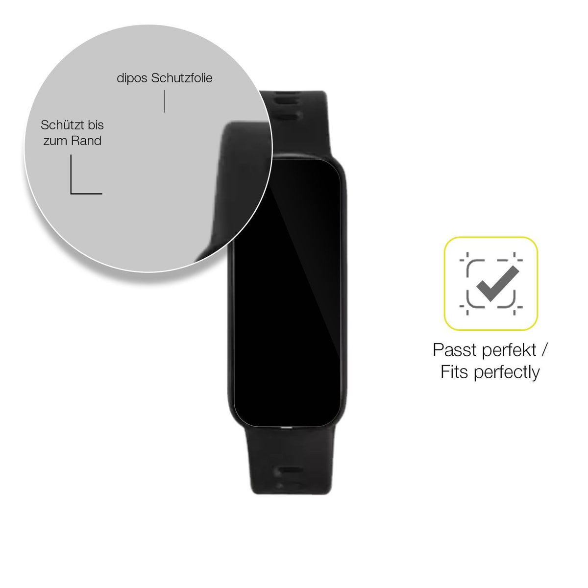 2x Screen Protector for VivoWatch 6 Aero (HC-C06) Protective Film covers 100%