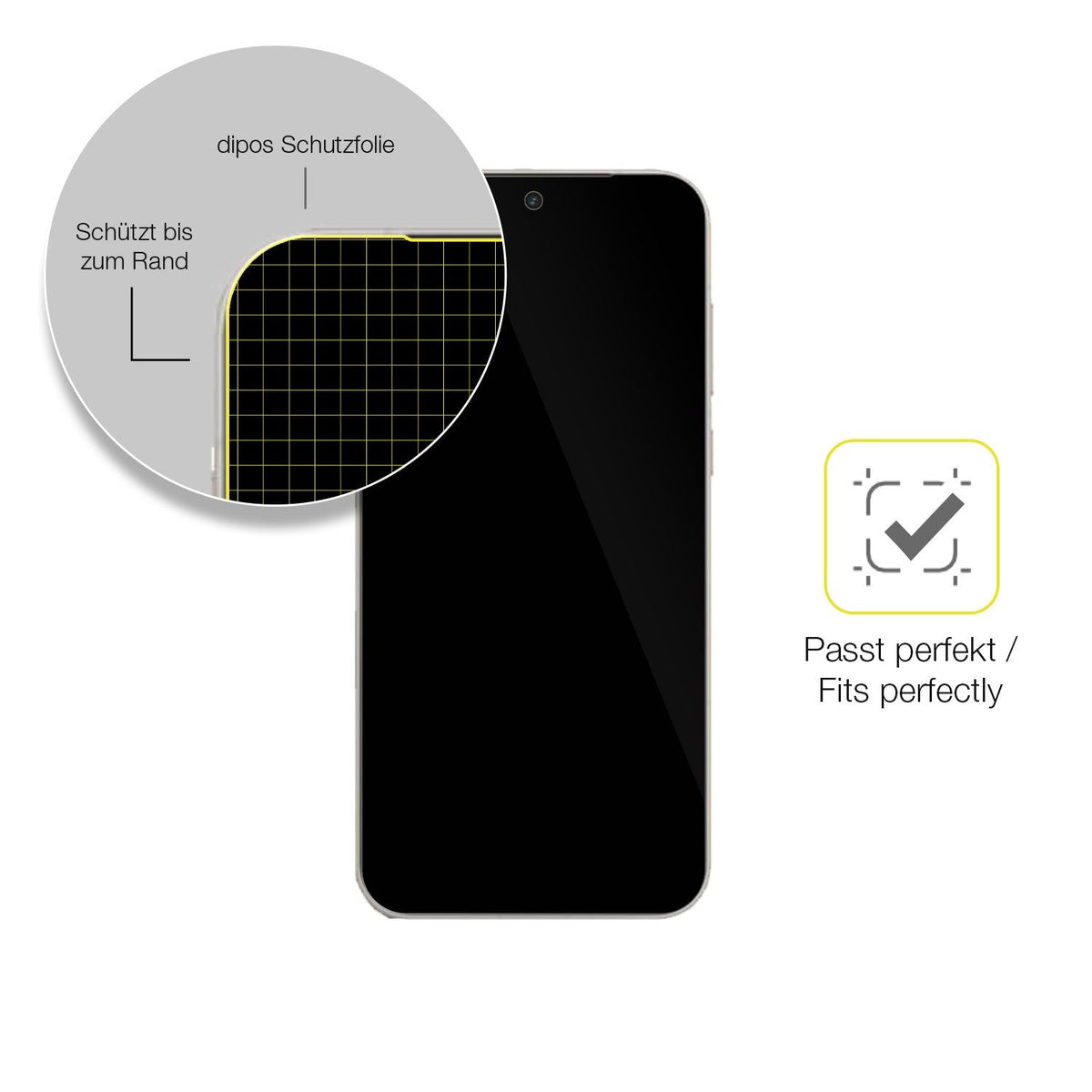 2x Screen Protector for OnePlus 15 Protective Film covers 100% dipos Flex