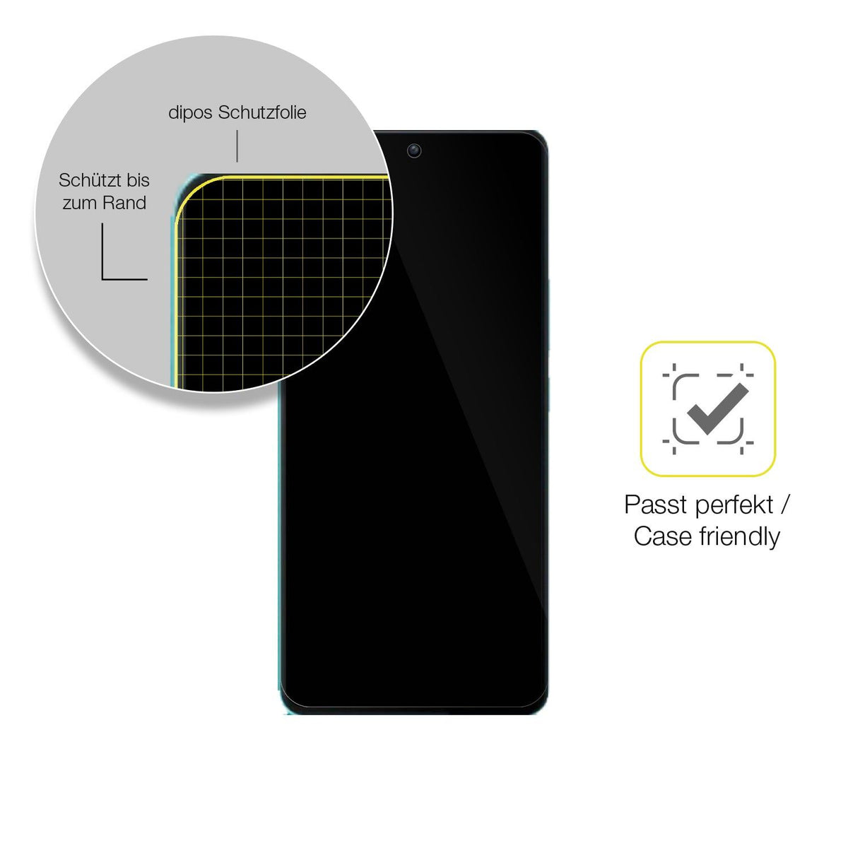 2x Screen Protector for VIVO IQOO Neo7 Racing Protective Film covers 100% dipos