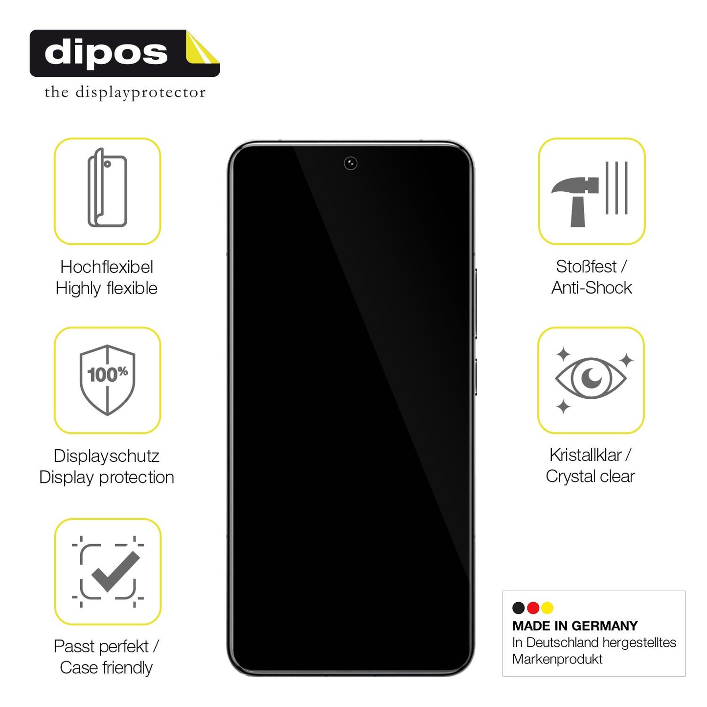 dipos FLEX 2x Clear Screen Protector for Xiaomi 14 Pro