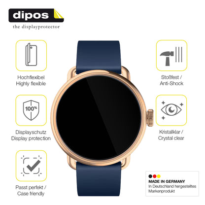 2x 3D Full Cover Schutzfolie für Withings Scanwatch 2 38mm