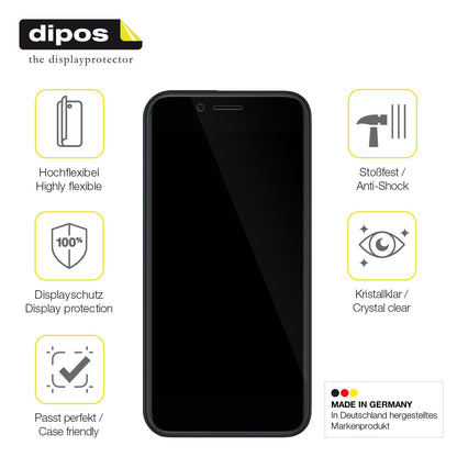2x Screen Protector for Mobicel MX3 Plus Protective Film covers 100% dipos Flex