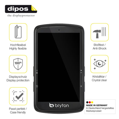 2x 3D Full Cover Schutzfolie für Bryton Rider S810