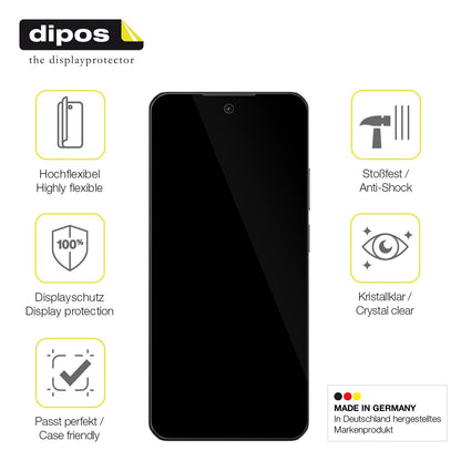 2x Screen Protector for Realme C75 5G Protective Film covers 100% dipos Flex