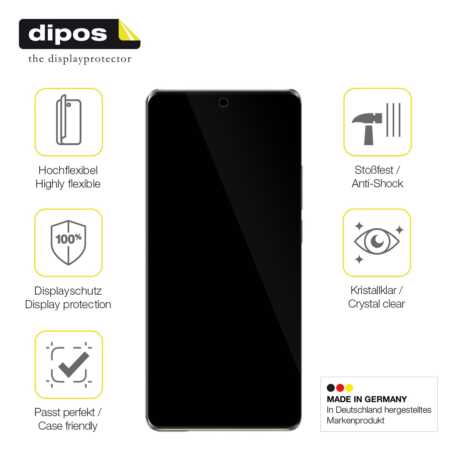 2x 3D Full Cover Schutzfolie für Ulefone Note 17 Pro