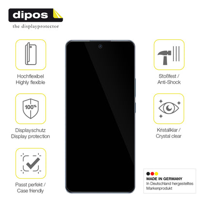 2x 3D Full Cover Schutzfolie für Realme Narzo 70 Pro 5G
