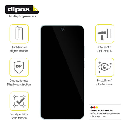2x Screen Protector for Vivo V60 Protective Film covers 100% dipos Flex