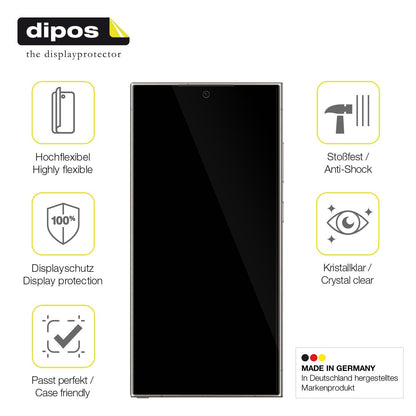 dipos FLEX 2x Clear Screen Protector for Samsung Galaxy S24 Ultra