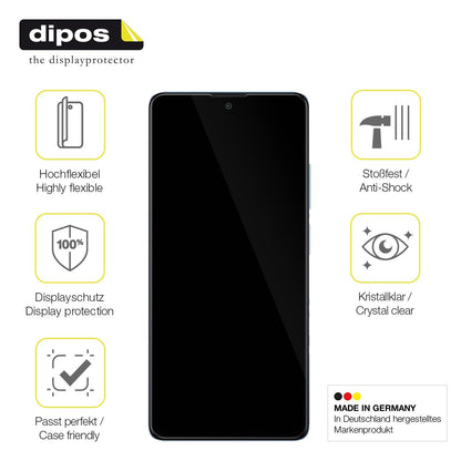 dipos FLEX 2x Clear Screen Protector for Xiaomi Redmi Note 12 Pro Plus 5G