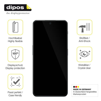 2x Screen Protector for OnePlus Nord 3 Protective Film covers 100% dipos Flex