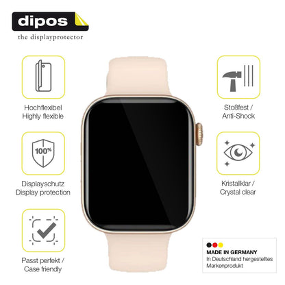 2x Screen Protector for Fireboltt Ring 2 Protective Film covers 100% dipos Flex