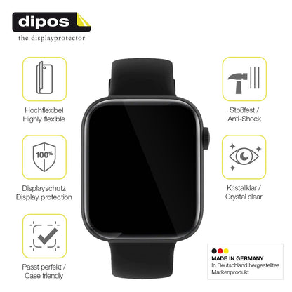 3x Screen Protector for Fireboltt Ring 3 Protective Film covers 100% dipos Flex