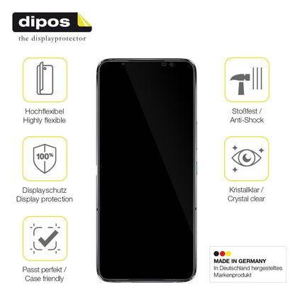 2x Screen Protector for Asus ROG Phone 6 Protective Film covers 100% dipos Flex
