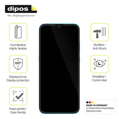 2x Screen Protector for Hisense E60 Lite Protective Film covers 100% dipos Flex
