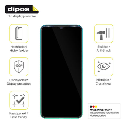 3x Screen Protector for Tecno Spark 7T Protective Film covers 100% dipos Flex