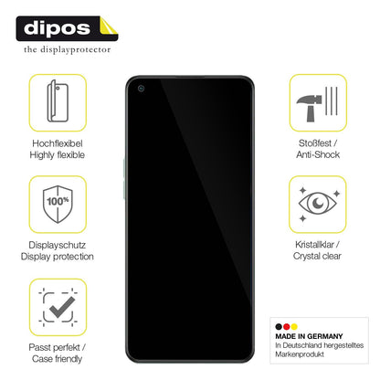 3x Screen Protector for Oppo Reno7 Z 5G Protective Film covers 100% dipos Flex