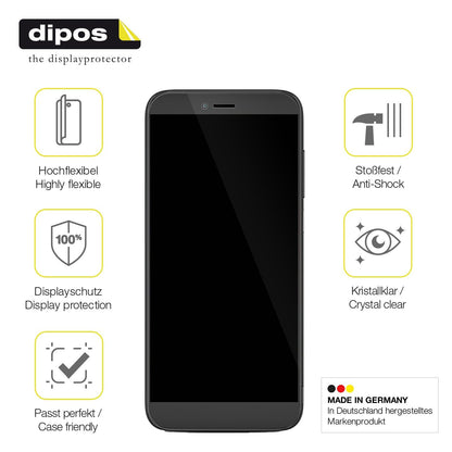 2x Screen Protector for Coolpad Legacy SR Protective Film covers 100% dipos Flex