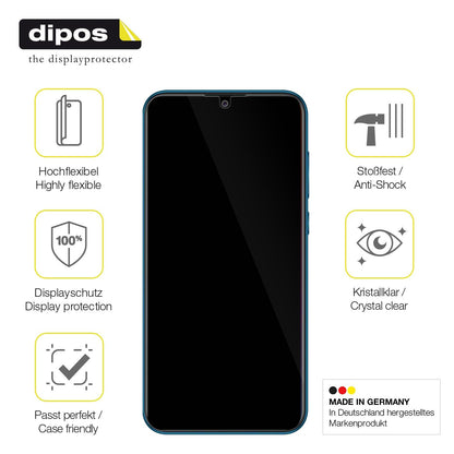 2x Screen Protector for Coolpad Cool 5 Protective Film covers 100% dipos Flex