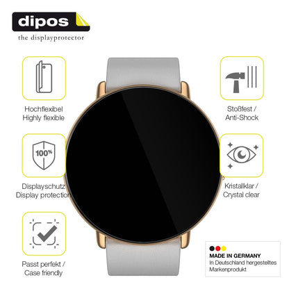 2x Screen Protector for Zepp E Smartwatch Protective Film covers 100% dipos Flex