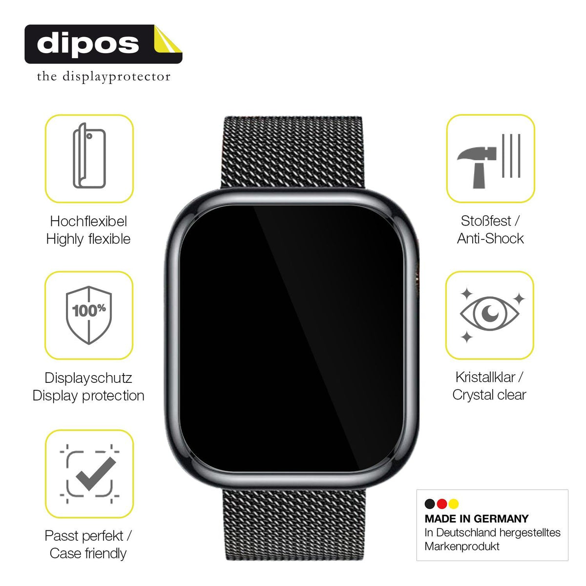 2x Screen Protector for Ruxingx 1.47 Zoll Smartwatch Protective Film covers