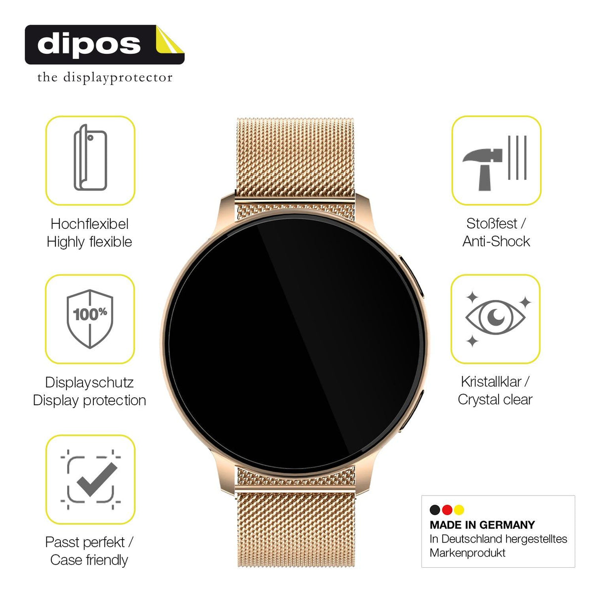2x Screen Protector for Sloksfil 1.39 Zoll Smartwatch Protective Film covers