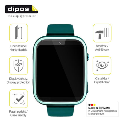 2x Screen Protector for Okyuk T45 Smartwatch Kinder Protective Film covers 100%