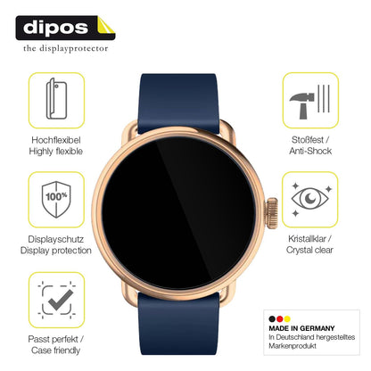 2x Screen Protector for Withings Scanwatch 2 42mm Protective Film covers 100%