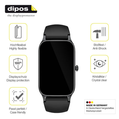 2x Screen Protector for Dyurwa P97 1.57 Zoll Protective Film covers 100% dipos