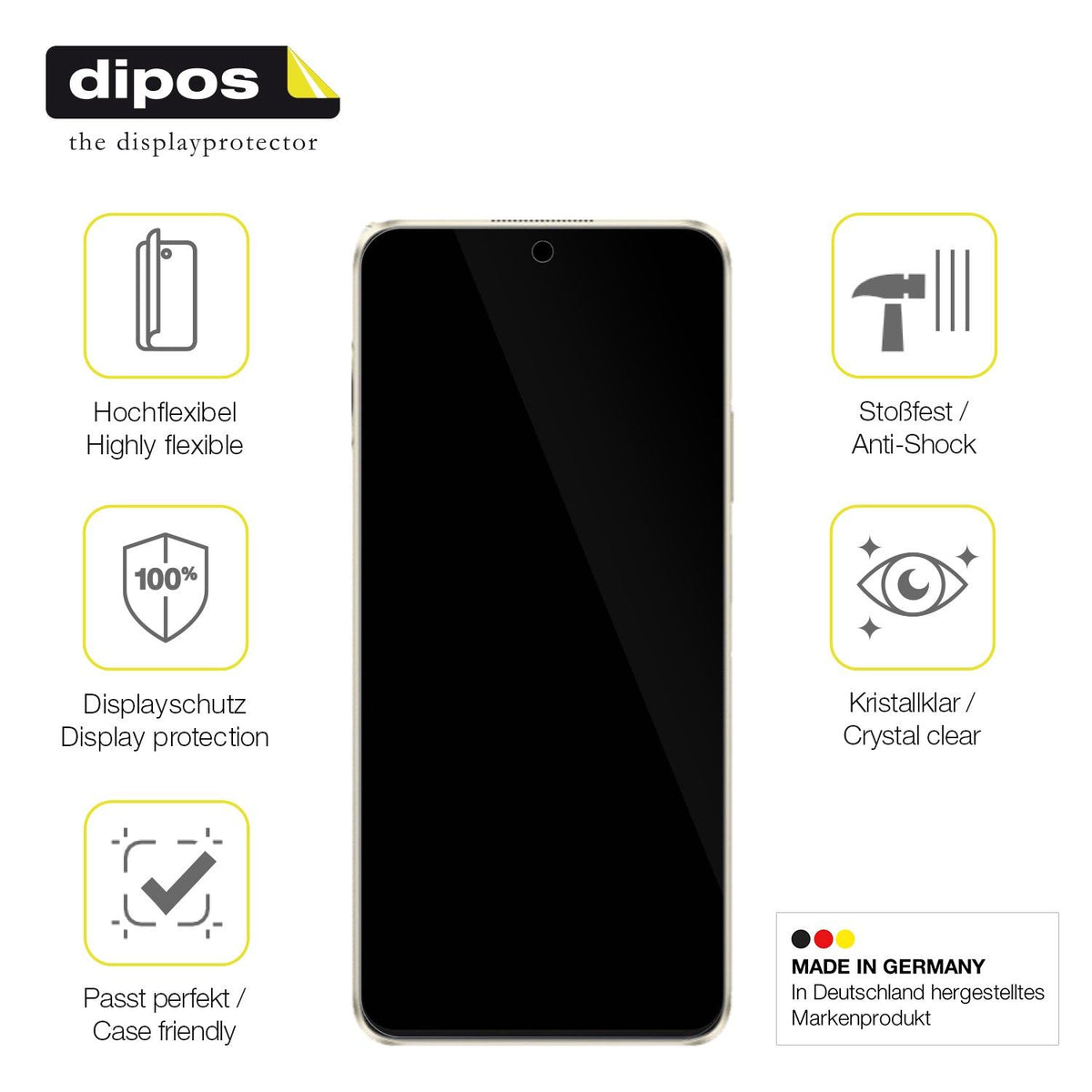 2x Screen Protector for Huawei Nova 13i Protective Film covers 100% dipos Flex