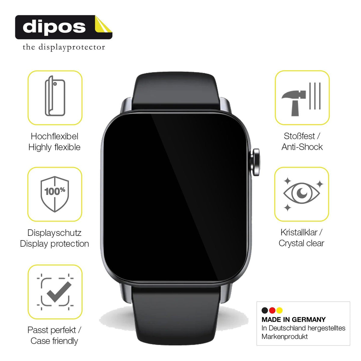 2x Screen Protector for Gard Pro Health Smartwatch 2+ Protective Film covers