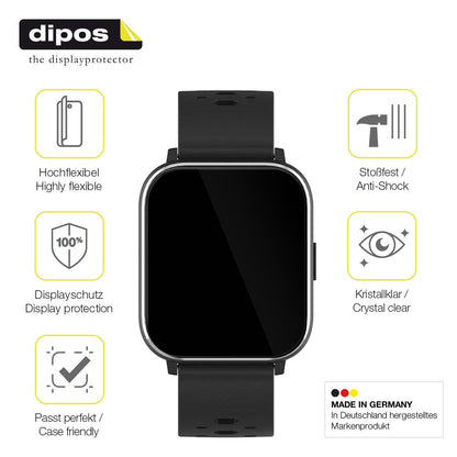 2x Screen Protector for Denver SW-165 Protective Film covers 100% dipos Flex