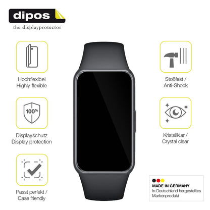 2x Screen Protector for Honor Band 7 Protective Film covers 100% dipos Flex