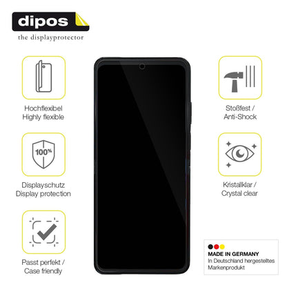 2x Screen Protector for ZTE Nubia Flip 2 Protective Film covers 100% dipos Flex