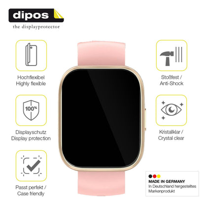 2x Screen Protector for VKROBAG P114 Protective Film covers 100% dipos Flex