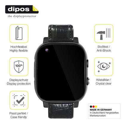2x Screen Protector for Weyot Notruf Smartwatch Protective Film covers 100%
