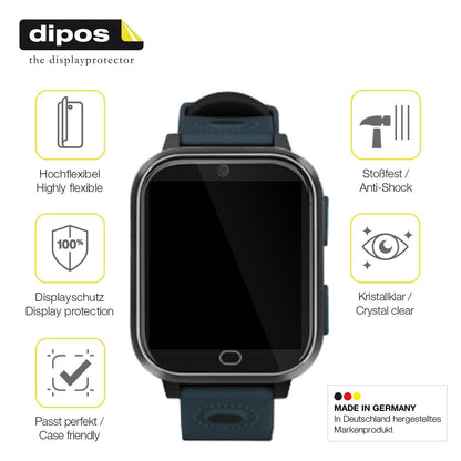 2x Screen Protector for Noctiluxia K18FH Kinder Smartwatch Protective Film