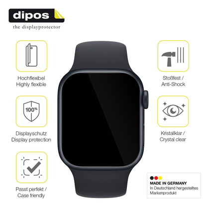 2x Screen Protector for Apple Watch Series 8 45mm Protective Film covers 100%