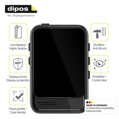 2x Screen Protector for Colorcool M8 MP3-Player Protective Film covers 100%