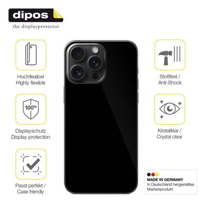 2x Screen Protector for Apple iPhone 15 Pro Max Rückseite Protective Film