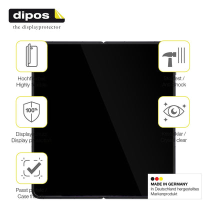 2x Screen Protector for Oppo Find N5 Innenseite Protective Film covers 100%