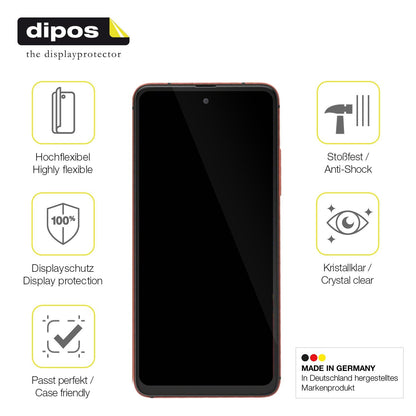 2x Screen Protector for Nuu Mobile N20 Protective Film covers 100% dipos Flex