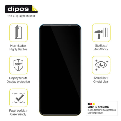 2x Screen Protector for Mobicel X9 Protective Film covers 100% dipos Flex