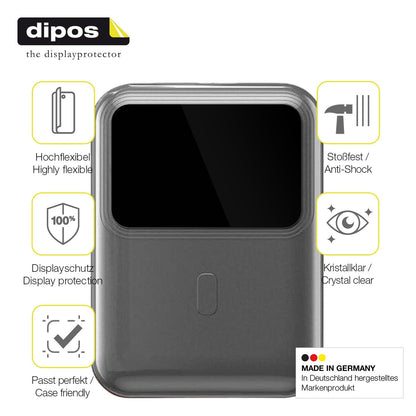 2x Screen Protector for hganus PowerBank H5 Protective Film covers 100% dipos