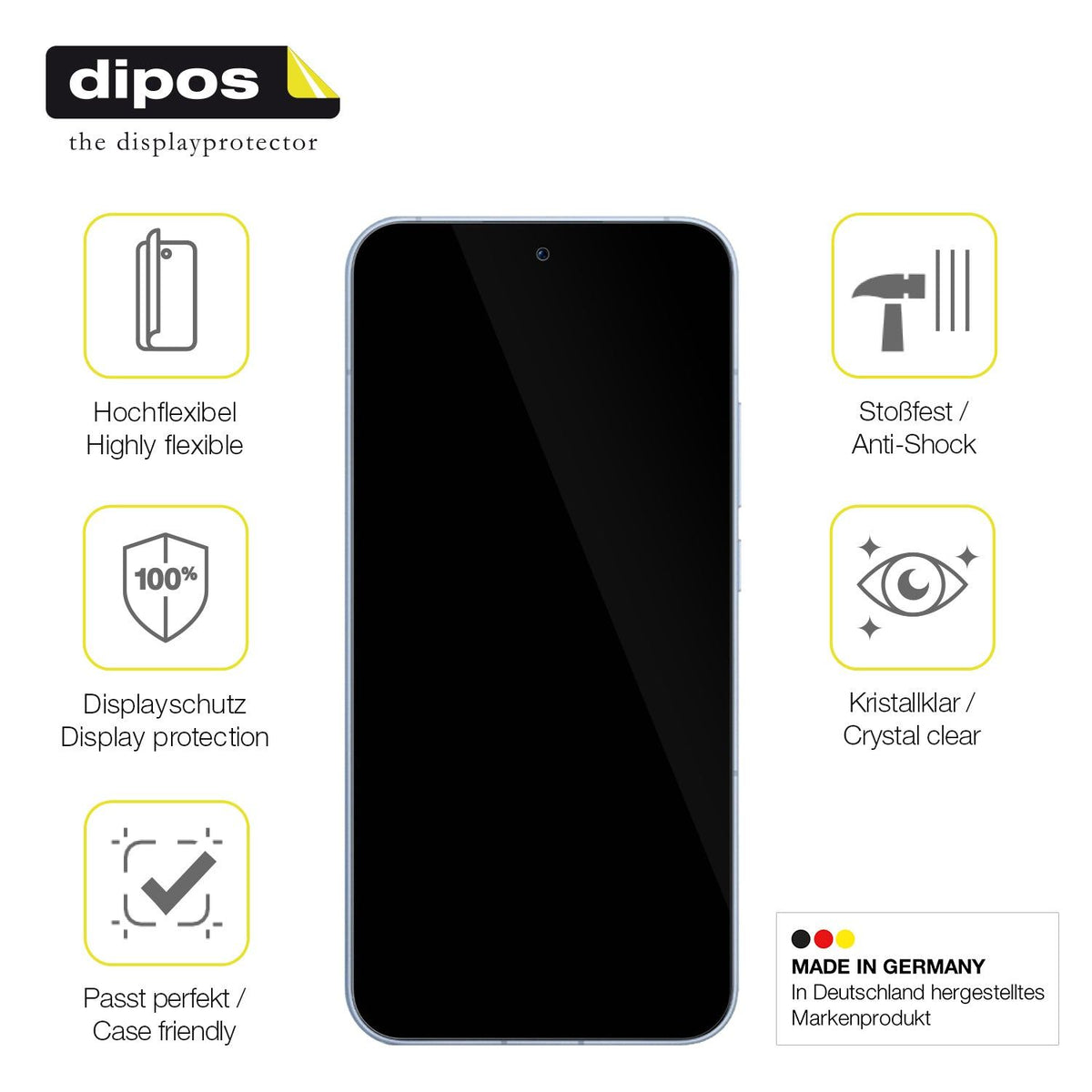 2x Screen Protector for Oppo Reno 13 Pro 5G Protective Film covers 100% dipos
