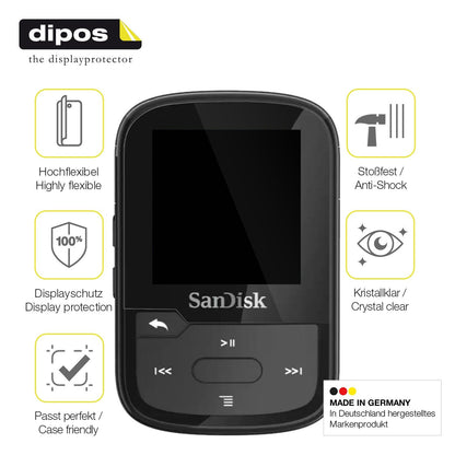 2x Screen Protector for SanDisk Clip Sport Plus Protective Film covers 100%