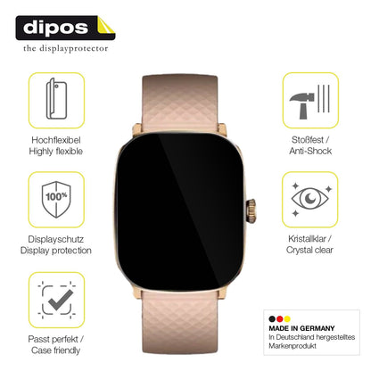 2x Screen Protector for Itel Alpha 2 Protective Film covers 100% dipos Flex
