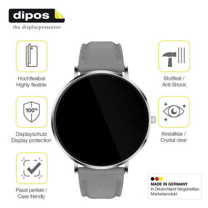 2x Screen Protector for Pireware Slim Smartwatch Protective Film covers 100%