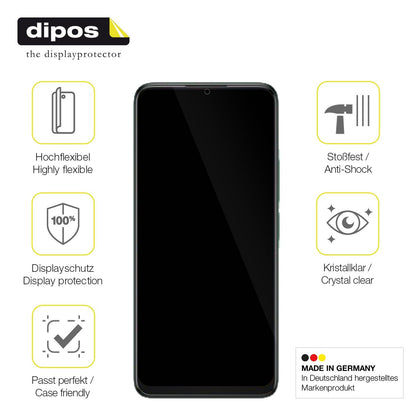 2x Screen Protector for Alcatel 3 2025 Protective Film covers 100% dipos Flex
