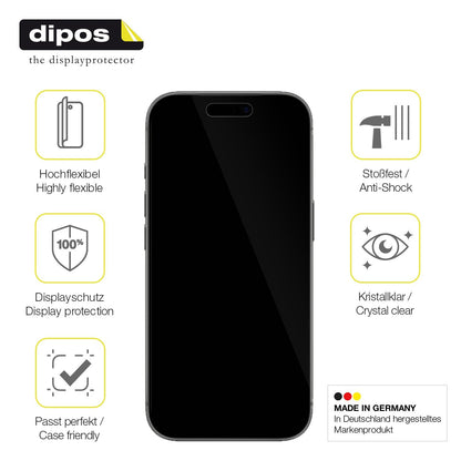2x Screen Protector for Apple iPhone 17 Air Protective Film covers 100% dipos